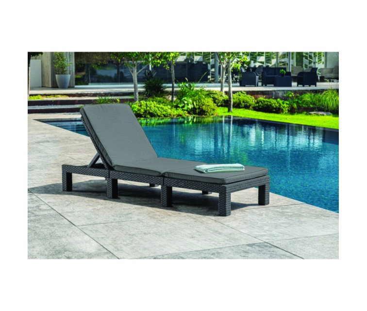 Daytona Deluxe sun lounger grey