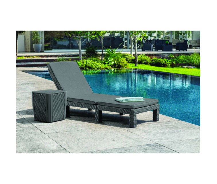 Daytona Deluxe sun lounger grey