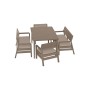 Garden furniture set Delano Set with Lima 160 table beige