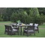 Garden furniture set Delano Set with Lima 160 table grey