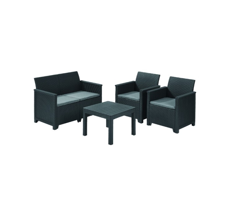 Комплект садовой мебели Elodie 2 Seater Sofa Set со столиком Classic grey