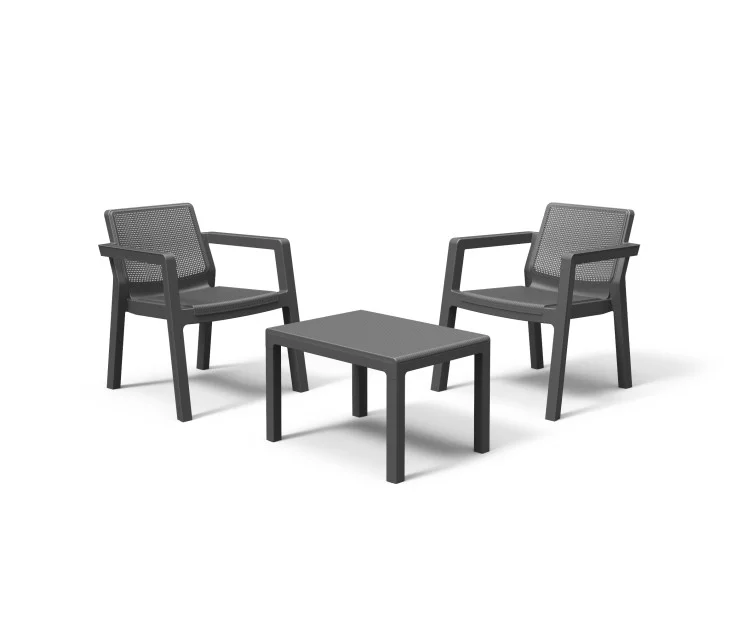 Garden furniture set Emily Balcony Set grey