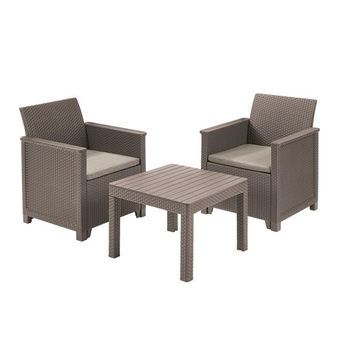Garden furniture set Elodie Balcony Set with table Classic beige Garden furniture set Elodie Balcony Set with table Classic beige