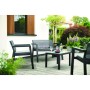 Garden furniture set Emily Patio Set with cushions grey/light grey