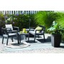 Garden furniture set Emily Patio Set with cushions grey/light grey