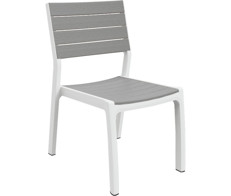 Garden chair Harmony white/light grey