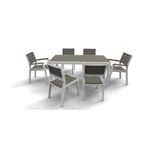 Sodo kėdė Harmony Armchair, balta/šviesiai pilka Sodo kėdė Harmony Armchair, balta/šviesiai pilka