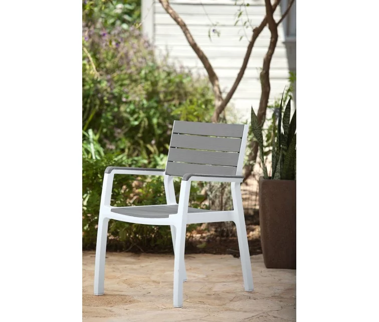 Садовое кресло Harmony Armchair белый / светло-серый Садовое кресло Harmony Armchair белый / светло-серый