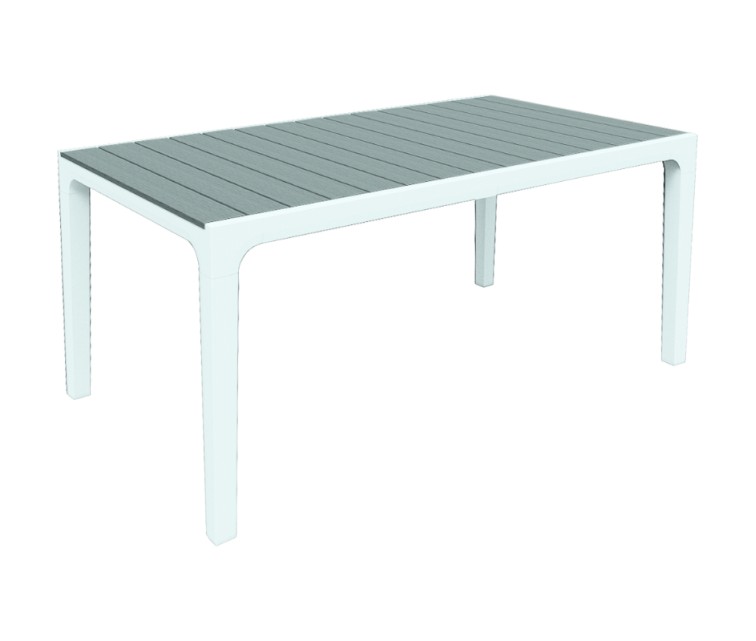 Garden table Harmony white/light grey