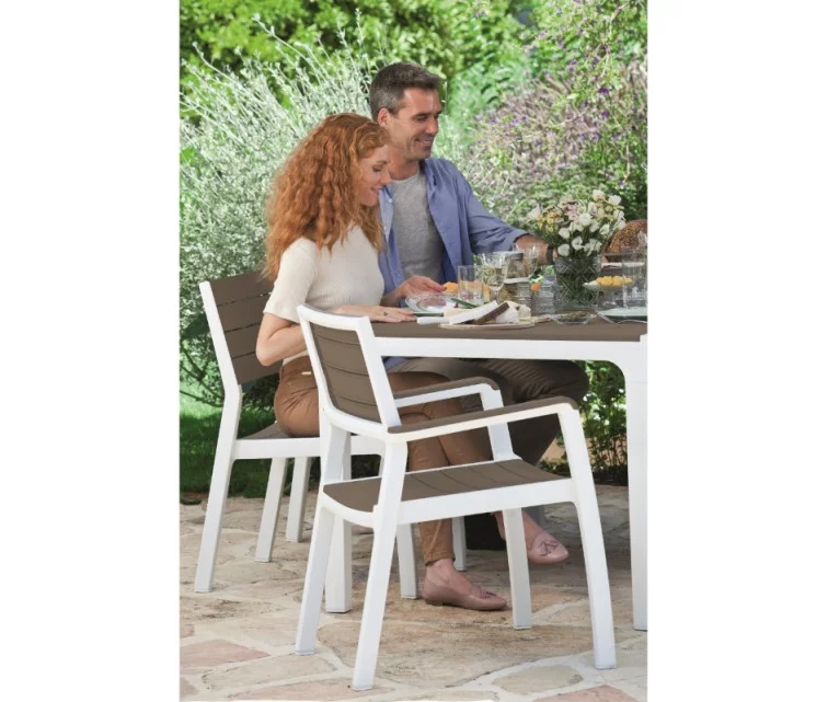 Garden table Harmony white/beige Garden table Harmony white/beige