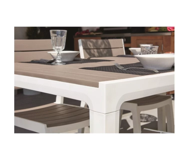Garden table Harmony white/beige Garden table Harmony white/beige