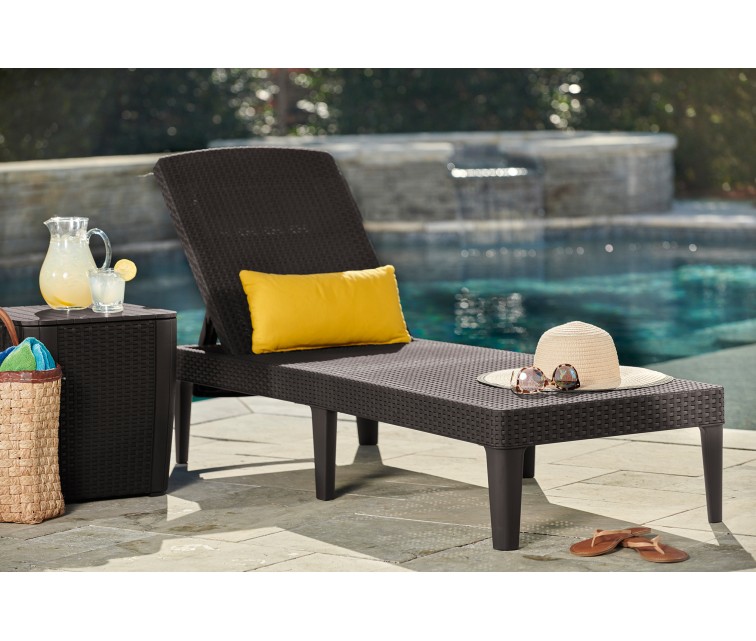 Sun lounger Jaipur brown