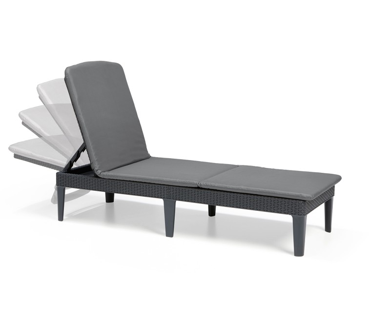 Sun lounger Jaipur grey