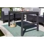 Садовый стол Lyon Rattan Table коричневый Садовый стол Lyon Rattan Table коричневый