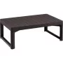 Садовый стол Lyon Rattan Table коричневый Садовый стол Lyon Rattan Table коричневый