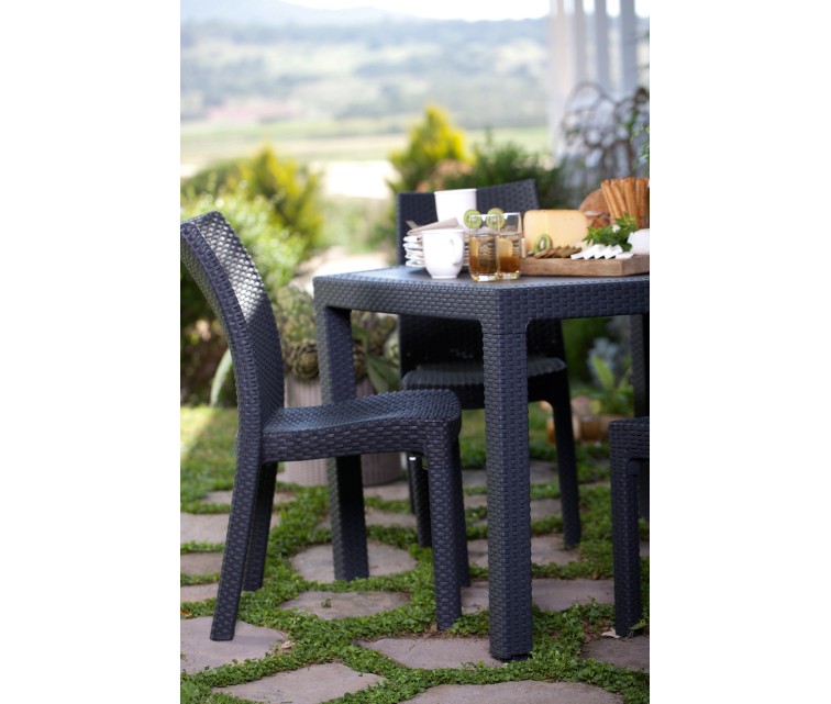 Melody Quartet garden table grey