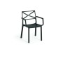 Dārza krēsls Metalix Armrest melna čuguna krāsā