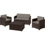 Garden furniture set Monaco Set with table/storage box brown