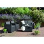 Garden furniture set Monaco Set with table/storage box grey