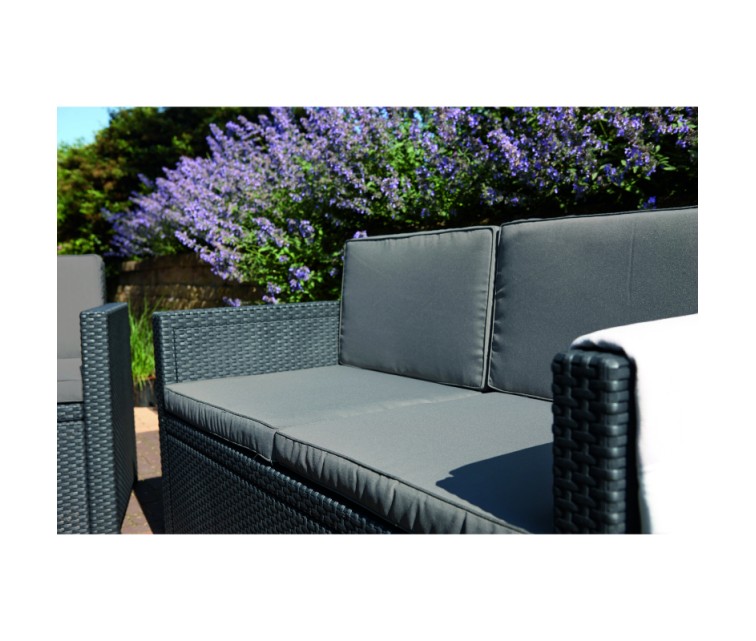 Garden furniture set Monaco Set with table/storage box grey