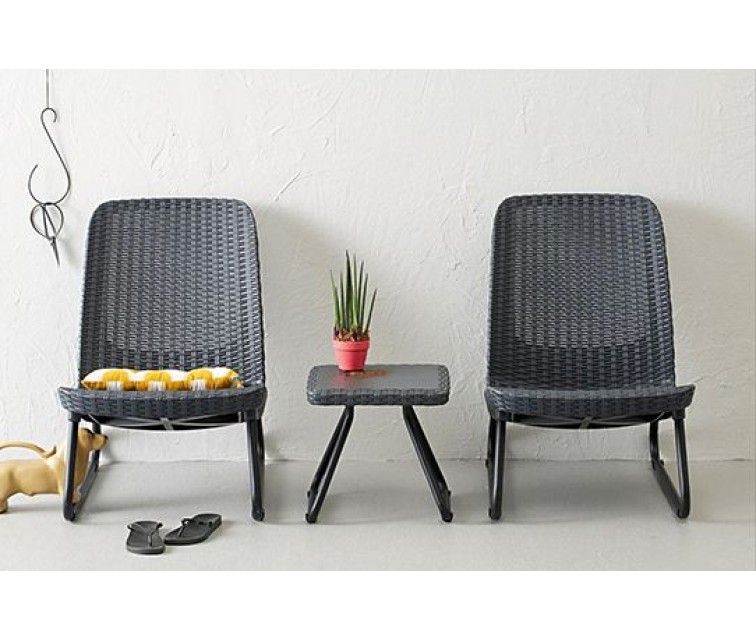 Dārza mēbeļu komplekts Rio Patio Set pelēks