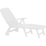 Sun lounger Roma white