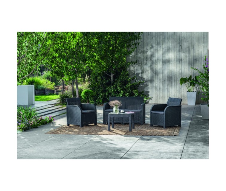 Garden furniture set Rosalie Set with table Classic grey