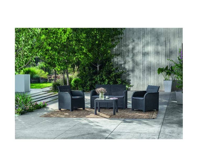Garden furniture set Rosalie Set with table Classic grey