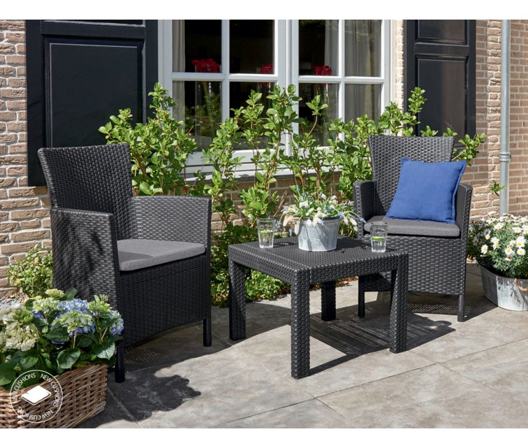 Garden furniture set Rosario Balcony Set grey