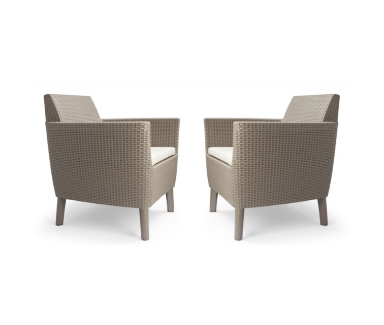 Garden chairs 2pcs. Salemo Duo beige