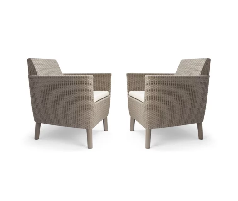 Garden chairs 2pcs. Salemo Duo beige Garden chairs 2pcs. Salemo Duo beige