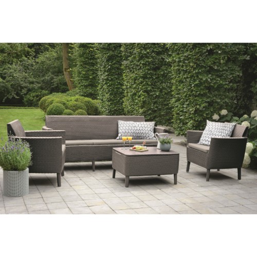 Dārza mēbeļu komplekts Salemo 3 Seater Set bēšs Dārza mēbeļu komplekts Salemo 3 Seater Set bēšs