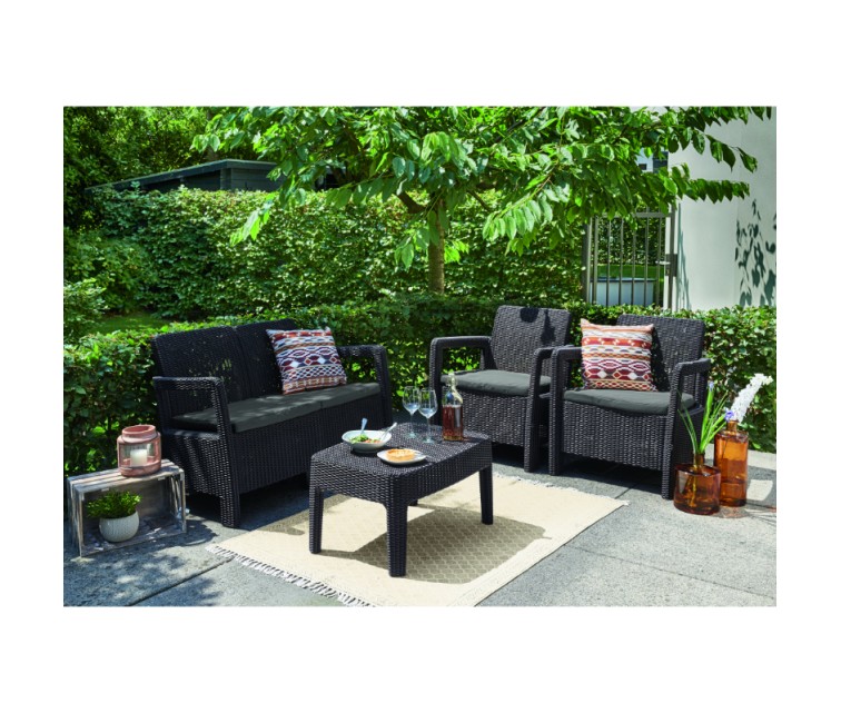 Garden furniture set Tarifa Set brown