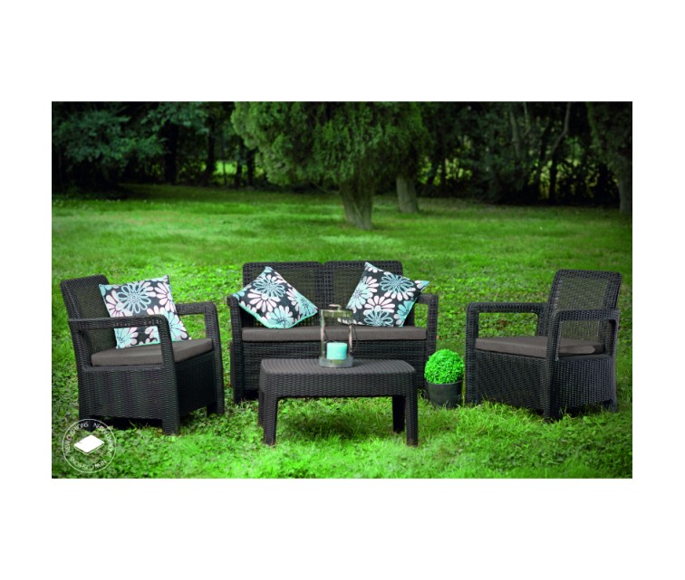 Garden furniture set Tarifa Set brown