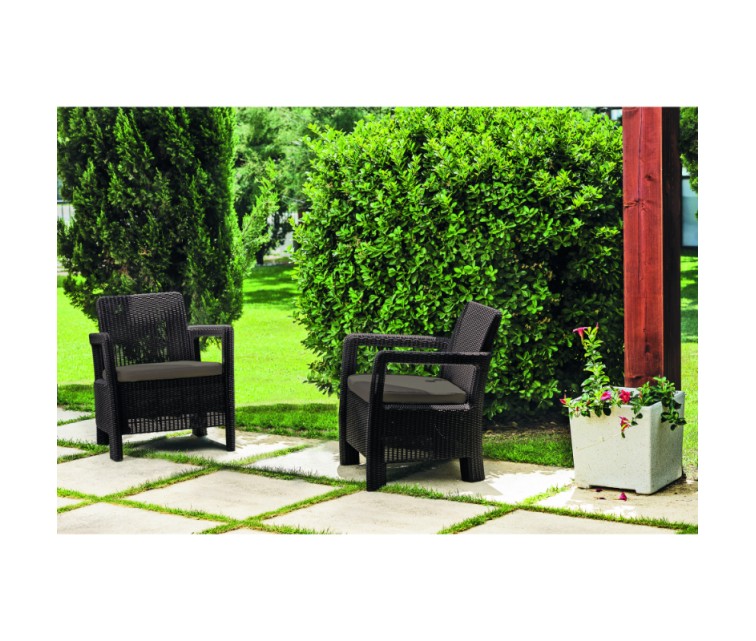 Garden furniture set Tarifa Set brown