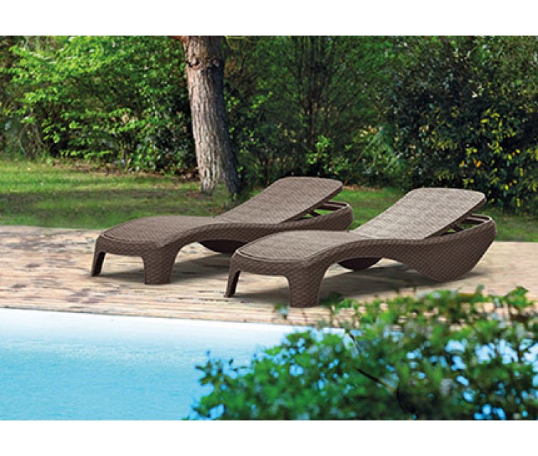 Atlantic beige sun lounger