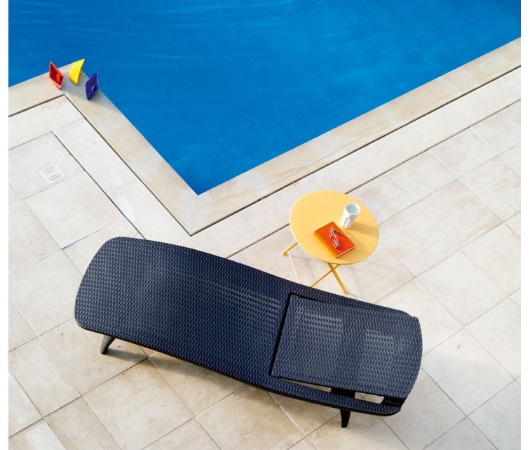 Sun lounger Pacific grey