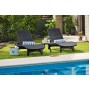 Sun lounger Pacific grey