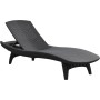 Sun lounger Pacific grey