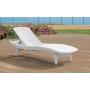 ( DEFECT IN SIDE ) Sun lounger Pacific white