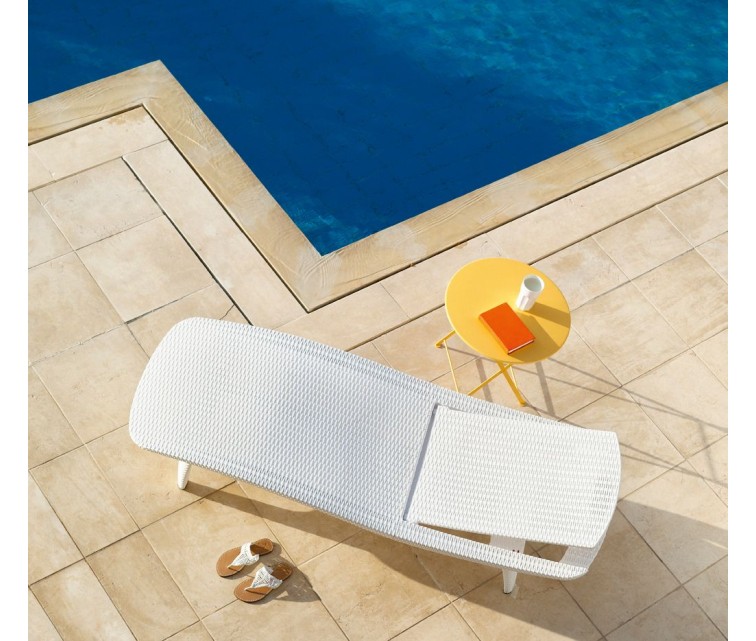 Sun lounger Pacific white