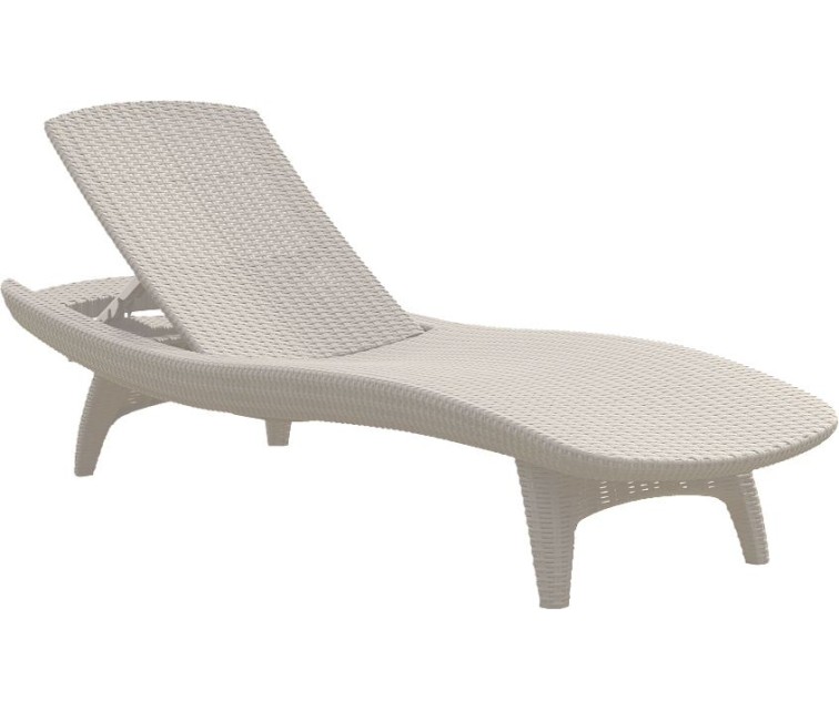 ( DEFECT IN SIDE ) Sun lounger Pacific white