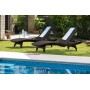 Sun lounger Pacific brown