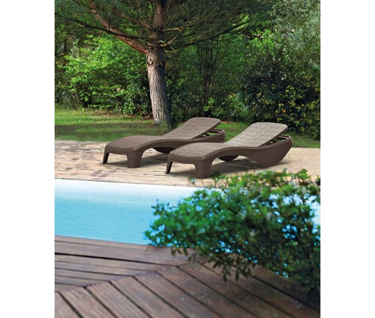 Atlantic brown sun lounger