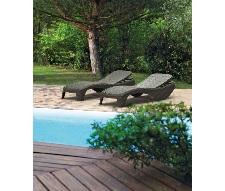 Atlantic sun lounger grey