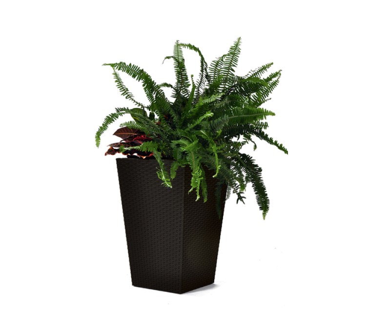 Горшок для цветов Rattan Planter M 55,4L коричневый