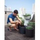 Puķu podu komplekts Cylinder Planters S+M+L pelēks Puķu podu komplekts Cylinder Planters S+M+L pelēks