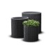 Puķu podu komplekts Cylinder Planters S+M+L pelēks Puķu podu komplekts Cylinder Planters S+M+L pelēks