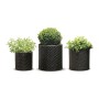 Puķu podu komplekts Cylinder Planters S+M+L brūns