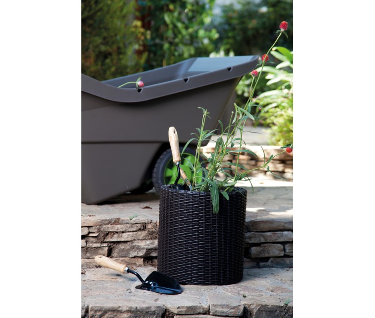 Flower pot set Cylinder Planters S+M+L grey